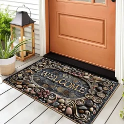 Wedding Cobblestone Home Doormat Kitchen Mat Floor Mat Non-Slip Area Rug Oil Proof Rug Indoor Outdoor Mat Bedroom Decor Bathroom Mat Entrance Rug