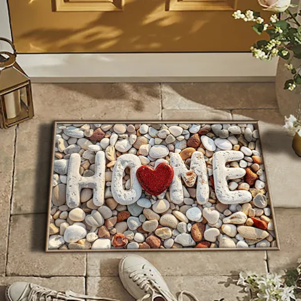 Wedding Cobblestone Home Doormat Kitchen Mat Floor Mat Non-Slip Area Rug Oil Proof Rug Indoor Outdoor Mat Bedroom Decor Bathroom Mat Entrance Rug