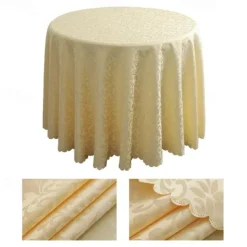 Wedding Decor Tablecloth Red Round Table Cloth Cover for Hotel Restrant Dining,Table Cloth for Harvest, Xmas Holiday, Winter, and Parties