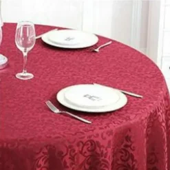 Wedding Decor Tablecloth Round Table Cloth Cover for Hotel Restrant Dining,Table Cloth for Harvest, Xmas Holiday, Winter, and Parties