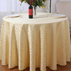 Wedding Decor Tablecloth Round Table Cloth Cover for Hotel Restrant Dining,Table Cloth for Harvest, Xmas Holiday, Winter, and Parties