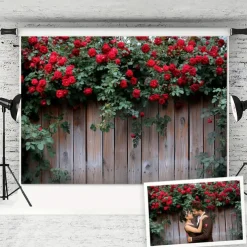 Wedding Decorations Backdrop Photograph Wall Hanging Large Tapestry Art Mural Decor Blanket Curtain Home Bedroom Living Room Decoration Window View Roses