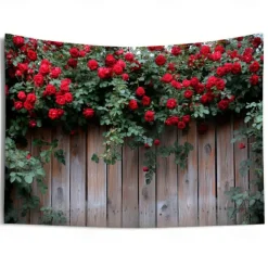 Wedding Decorations Backdrop Photograph Wall Hanging Large Tapestry Art Mural Decor Blanket Curtain Home Bedroom Living Room Decoration Window View Roses