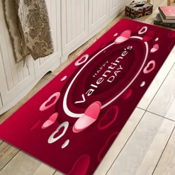Wedding Heart Area Rug Kitchen Mat Non-Slip Oil Proof Floor Mat Rug Indoor Outdoor Mat Bedroom Decor Bathroom Mat Entrance Rug Door Mat