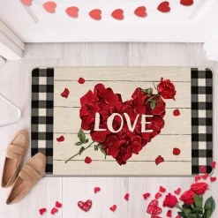 Wedding Heart Doormat Kitchen Mat Floor Mat Non-Slip Area Rug Oil Proof Rug Indoor Outdoor Mat Bedroom Decor Bathroom Mat Entrance Rug