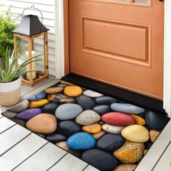 Wedding Love Cobblestone Doormat Kitchen Mat Floor Mat Non-Slip Area Rug Oil Proof Rug Indoor Outdoor Mat Bedroom Decor Bathroom Mat Entrance Rug