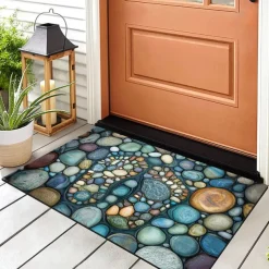 Wedding Love Cobblestone Doormat Kitchen Mat Floor Mat Non-Slip Area Rug Oil Proof Rug Indoor Outdoor Mat Bedroom Decor Bathroom Mat Entrance Rug