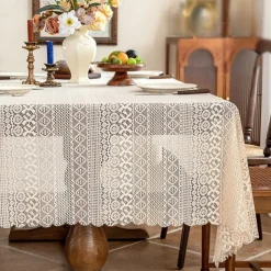Wedding Tablecloths Elegant Design for Sophisticated Occasions Romantic Accents to Enhance the Atmosphere Perfect for Weddings, Receptions, and Banquets Durable, Stylish, and Easy to Maintain