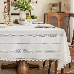 Wedding Tablecloths Elegant Design for Sophisticated Occasions Romantic Accents to Enhance the Atmosphere Perfect for Weddings, Receptions, and Banquets Durable, Stylish, and Easy to Maintain
