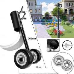 Weed Puller Tool with Wheels, Stand Up Weeding Tools for Garden Patio Backyard Lawn Sidewalk Driveways Weeds