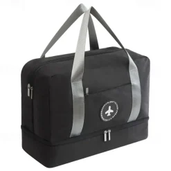 Weekender Bag Travel Duffel Bag with Shoe Compartment, Gym Bag with Wet Dry Separation for Women Men, Large Capacity Handheld Waterproof Travel Bag, Wet-Dry Separation for Beach and Gym