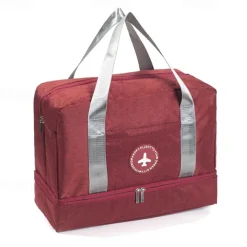 Weekender Bag Travel Duffel Bag with Shoe Compartment, Gym Bag with Wet Dry Separation for Women Men, Waterproof Luggage Bag with Wet-Dry Separation, Beach, Swimming & Fitness Organizer