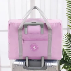 Weekender Bag Travel Duffel Bag with Shoe Compartment, Gym Bag with Wet Dry Separation for Women Men, Waterproof Foldable Travel Storage Bag with Handle, Trolley Bag for Luggage Organization