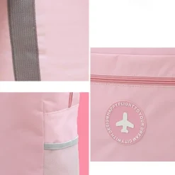 Weekender Bag Travel Duffel Bag with Shoe Compartment, Gym Bag with Wet Dry Separation for Women Men, Waterproof Foldable Travel Storage Bag with Handle, Trolley Bag for Luggage Organization