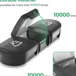 Weekly Pill Organizer 3 Times a DayPortable Travel Pill Box 7 Day with Large Pill Containers Light-Proof Pill Case for Vitamins