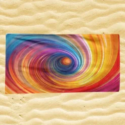 Whirlpool Beach Towel,Beach Towels for Travel, Quick Dry Towel for Swimmers Sand Proof Beach Towels for Women Men Girls Kids, Cool Pool Towels Beach Accessories Absorbent Towel