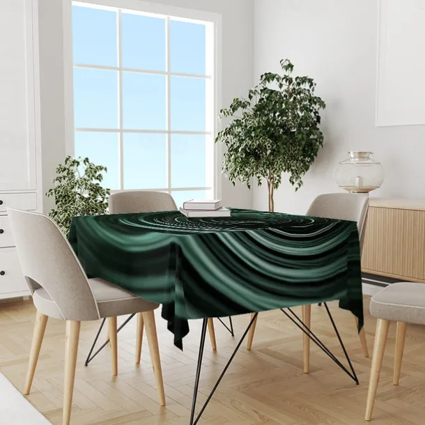 Whirlpool Print Rectangle Tablecloth Waterproof Rectangular Table Cloth for Kitchen Dining