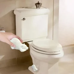 White Bear Toilet Bolt Caps Decorative & Durable Resin Cute Bolts Covers Set