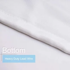 White Shower Curtain Liner White Water Repellent Weighted Fabric 180cm*180cm(70