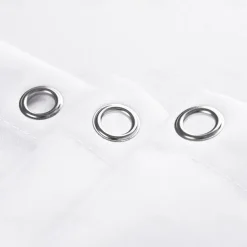 White Shower Curtain Liner White Water Repellent Weighted Fabric 180cm*180cm(70