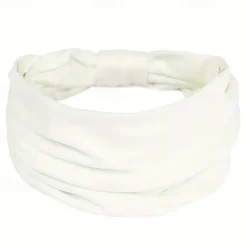 Wide Headbands For Women Non Slip Soft Elastic Hair Bands Yoga Running Sports Workout Gym Head Wraps Knotted Cotton Cloth African Turbans Bandana