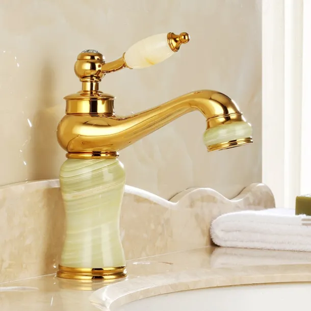 Widespread Bathroom Sink Mixer Faucet - Electroplated Centerset Handle One HoleBath Taps, Brass Basin Taps Single Handle with Hot and Cold Hose