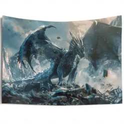 Wild Dragon Hanging Tapestry Wall Art Large Tapestry Mural Decor Photograph Backdrop Blanket Curtain Home Bedroom Living Room Decoration