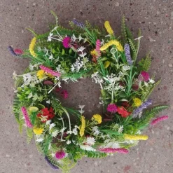 Wild Flower Garland Spring And Summer Garland Front Door Simulation Dry Flower Garland Plant Immortal Flower 45Cm