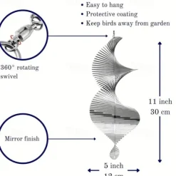 Wind Spinners for Yard Metal Garden Spinner Outdoor Courtyard Decoration Hanging Decoration, Garden Patio Decoration, Send Friends And Relatives To Commemorate The Wind Chimes, Memorial Gifts