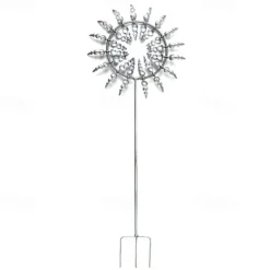 Wind Spinners for Yard Unique And Magical Metal Windmill Outdoor Wind Spinners Ball Bearing Construction Durable Silent Exotic Yard Garden Decoration