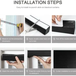 Window Blinds Self-Adhesive Quick Fix Pleated Shades for Bathroom Room