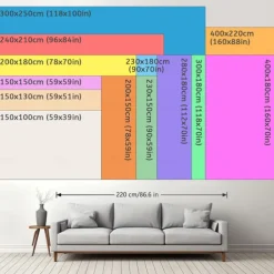 Window Landscape Wall Tapestry Art Decor Blanket Curtain Picnic Tablecloth Hanging Home Bedroom Living Room Dorm Decoration Polyester Sea Ocean Beach Palm