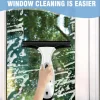 Window Vacuum, Cordless Window Cleaner, Rechargeable Condensation Vacuum Cleaner with Spray/Cleans/Suctions Water for Windows, Tiles, Glass, Mirrors, and Countertops