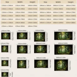Window View Forest Hanging Tapestry Wall Art Large Tapestry Mural Decor Photograph Backdrop Blanket Curtain Home Bedroom Living Room Decoration