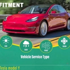 Windshield Wiper Blades Replacement for Tesla Model 3 2019-2024 Premium All Weather Wiper Blade-OEM Quality(1 pair)