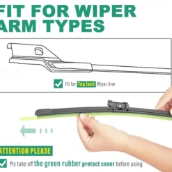 Windshield Wiper Blades Replacement for Tesla Model Y 2021-2024 Premium All Weather Wiper Blade-OEM Quality(1 pair)