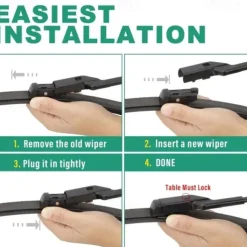 Windshield Wiper Blades Replacement for Tesla Model Y 2021-2024 Premium All Weather Wiper Blade-OEM Quality(1 pair)