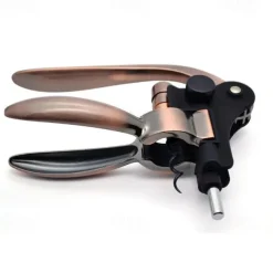 Wine Bottle Opener Rabbit Corkscrew Set Demenades Wine Opener Kit with Foil Cutter Wine Stopper and Extra Spiral Copper Silver