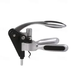 Wine Bottle Opener Rabbit Corkscrew Set Demenades Wine Opener Kit with Foil Cutter Wine Stopper and Extra Spiral Copper Silver