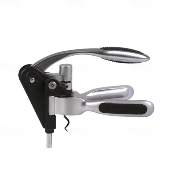 Wine Bottle Opener Rabbit Corkscrew Set Demenades Wine Opener Kit with Foil Cutter Wine Stopper and Extra Spiral Copper Silver