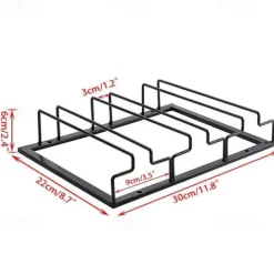 Wine Glass Rack Upside Down Wine Cabinet Goblet 3 to 5 Slot Wine Storage for Cabinet Shelf Hanger
