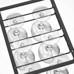 Wine Glass Rack Upside Down Wine Cabinet Goblet 3 to 5 Slot Wine Storage for Cabinet Shelf Hanger