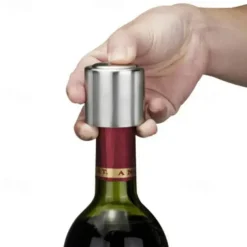 Wine Preserver Wine Stoppers Stainless Steel Bottle Stopper Vacuum Wine Cap Sealer Fresh Keeper Bar Tools Kitchen Accessories