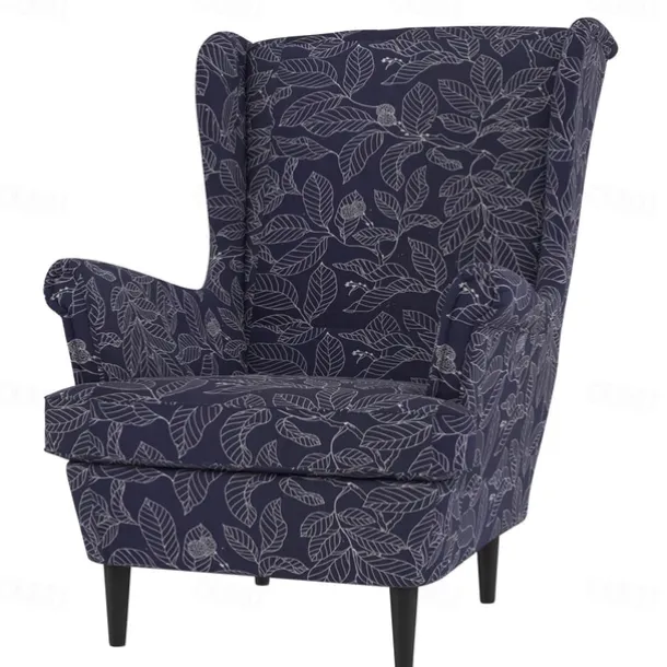 Wingback Chair Cover 100% Cotton with Armrest Cover Floral Quilted Slipcovers Single Seat STANDcover LITB PRIME cover