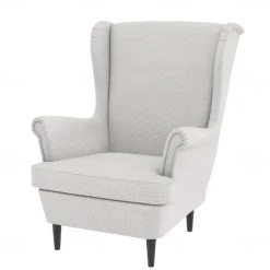 Wingback Chair Cover Armchair Cover Single Seat Solid Color Quilted Polyester Slipcovers STANDcover LITB PRIME cover