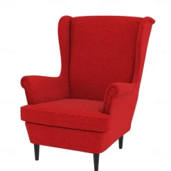 Wingback Chair Cover Armchair Cover Single Seat Solid Color Quilted Polyester Slipcovers STANDcover LITB PRIME cover