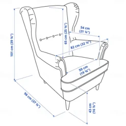 Wingback Chair Cover Armchair Cover Single Seat Solid Color Quilted Polyester Slipcovers STANDcover LITB PRIME cover