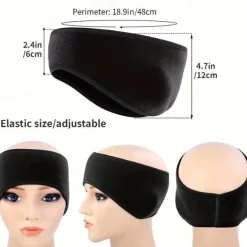 Winter Fleece Ear Warmer Headband, Cold Weather Ear Warmers Muffs Headband, Keep Ears Warm Headband For Ski Running Cycling