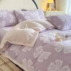 Winter Thickened Blanket Ultra-Soft and Warm Fleece Perfect for Cold Weather Cozy and Comfortable for Bed, Couch, or Lounge Ideal for Winter Home Decor