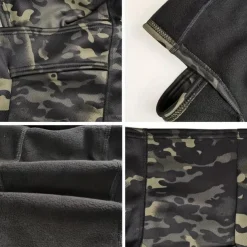 Winter Windproof Warm Tactical Camouflage Balaclava Hat, Plus Velvet Warm Balaclava, For Cycling, Driving, Skiing